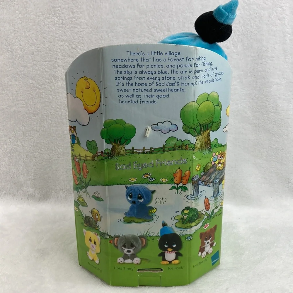 Sad Sam Sad Eyes Friends Penguin Ice Pack Plush Stuffed Animal Toy 10” New